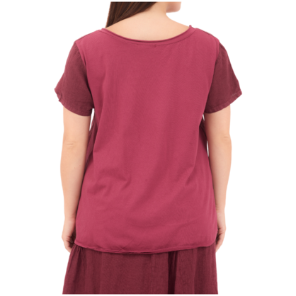6715 AMARANTO ITALIAN LINEN TOP