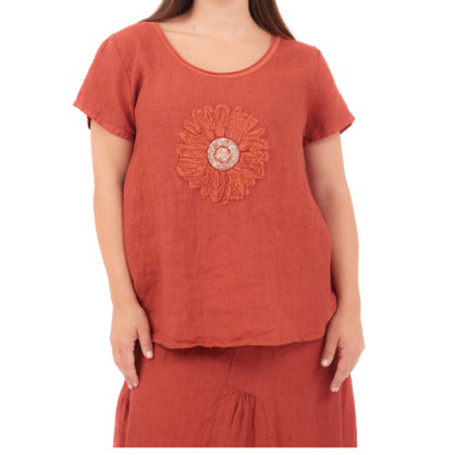 6715 CHILLI ITALIAN LINEN TOP