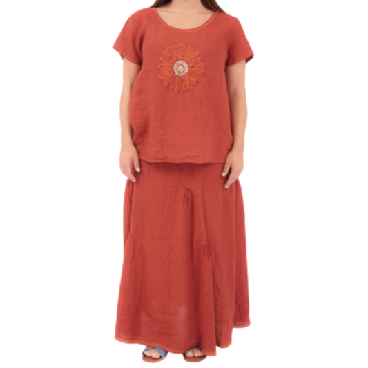 6715 CHILLI ITALIAN LINEN TOP