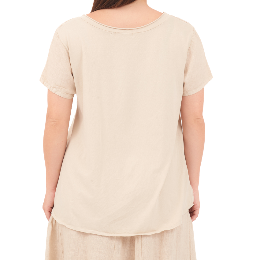 ITALIAN LINEN TOP (S)