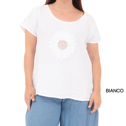 ITALIAN LINEN TOP (S)