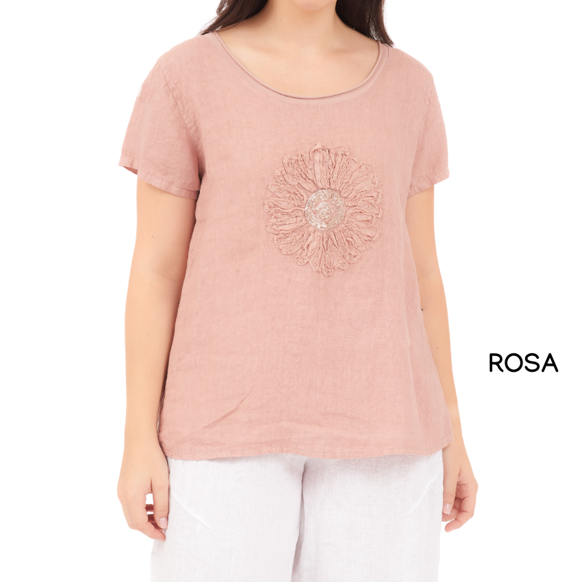 ITALIAN LINEN TOP (S)