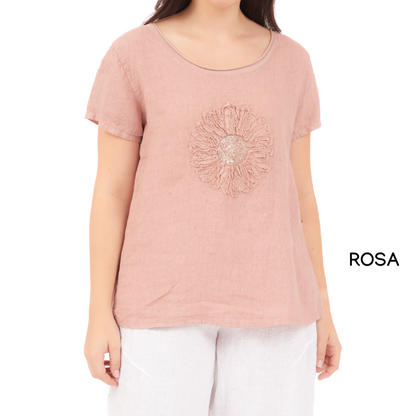 ITALIAN LINEN TOP (S)