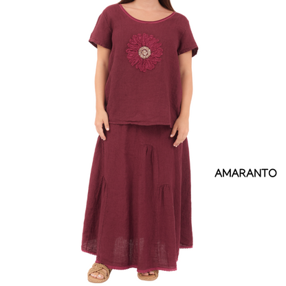 ITALIAN LINEN TOP (S)