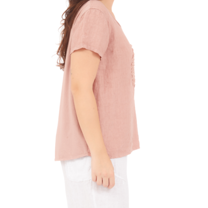 6715 ROSA ITALIAN LINEN TOP