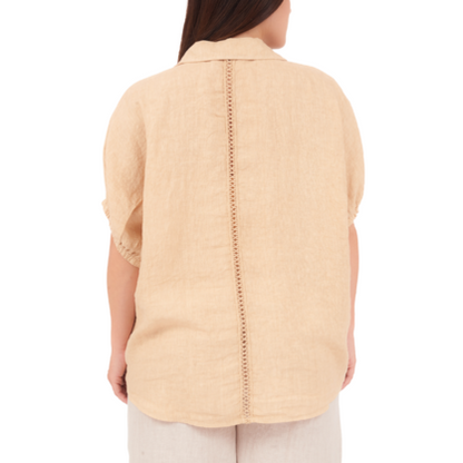 6716 DESERT0 LINEN TOP