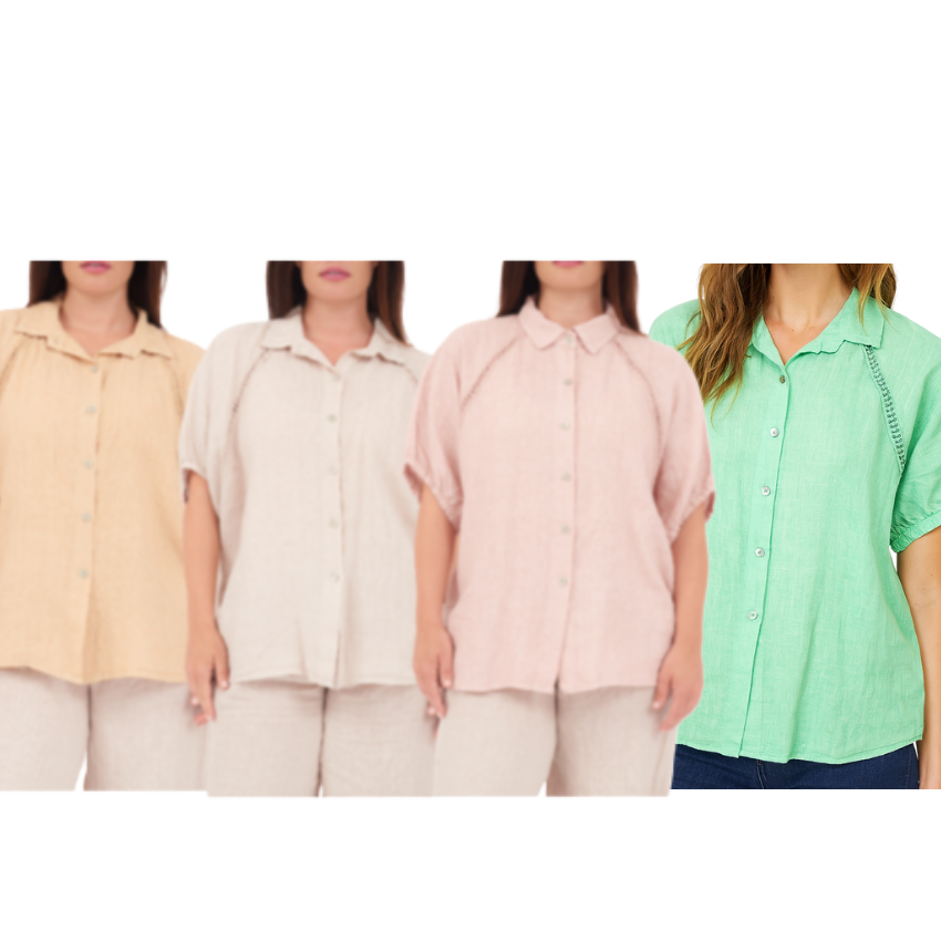 ITALIAN LINEN TOP (S)