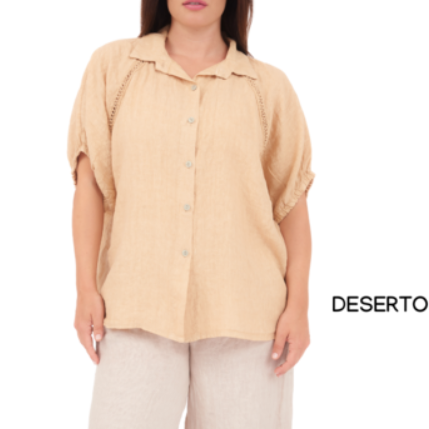 ITALIAN LINEN TOP (S)