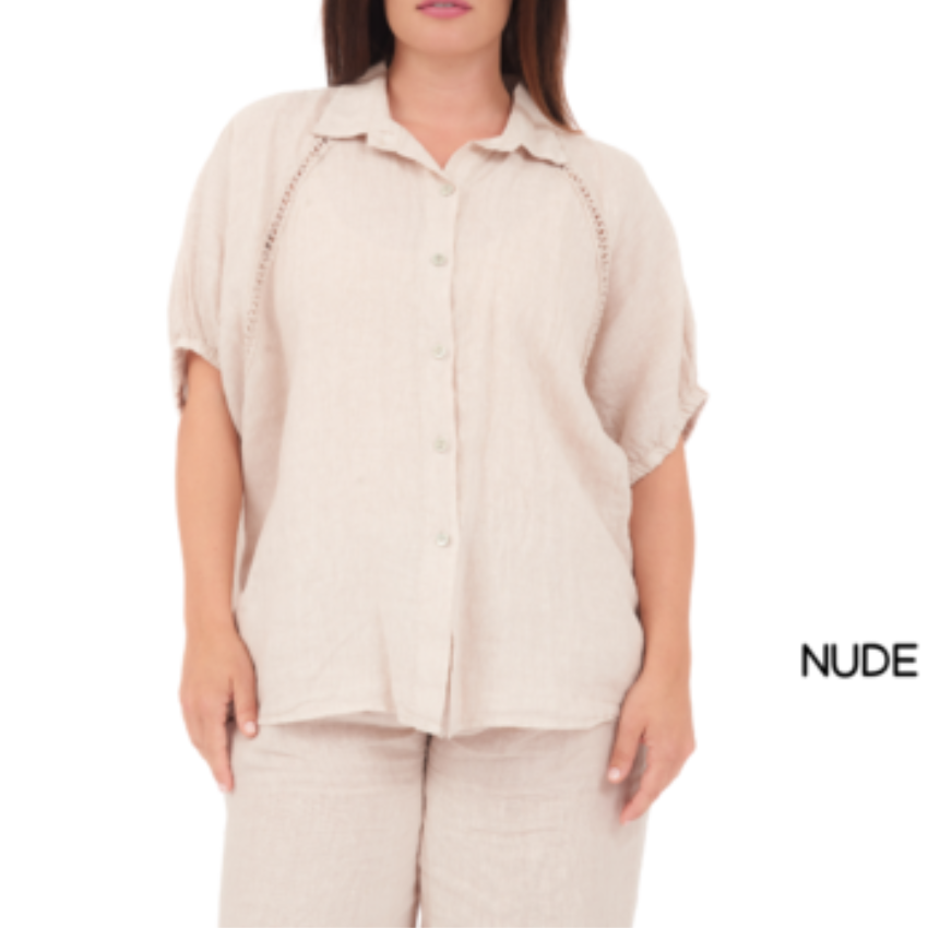 ITALIAN LINEN TOP (S)
