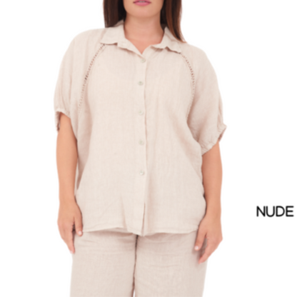 ITALIAN LINEN TOP (S)