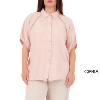 ITALIAN LINEN TOP (S)