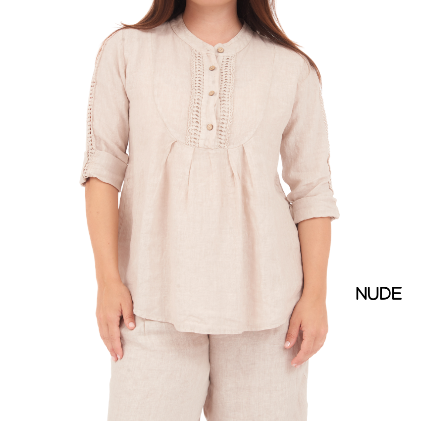 LINEN TOP ITALY (S)