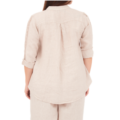 6717 NUDE LINEN TOP
