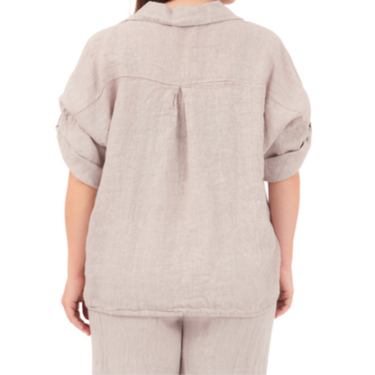 6718 FANGO LINEN TOP