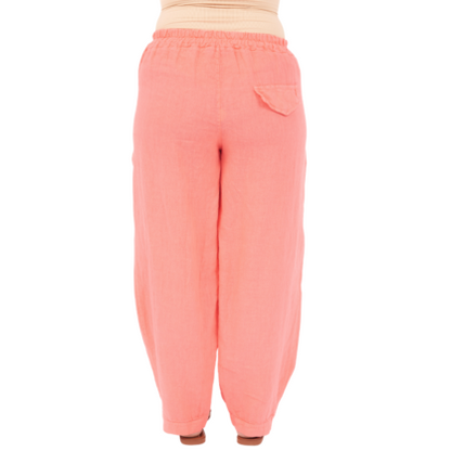 Vera May Italian Linen Corallo Pant 6720