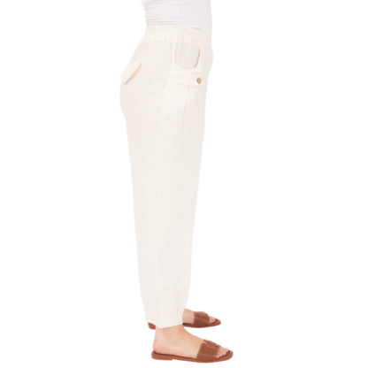 Vera May Italian Linen Latte Pant 6720