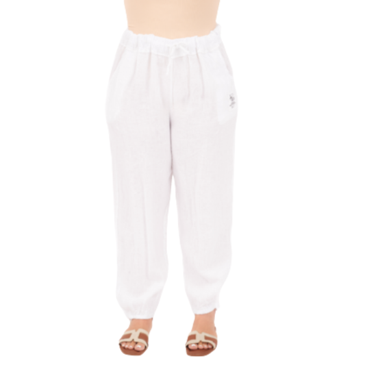 Vera May Italian Linen Bianco Pant 6721