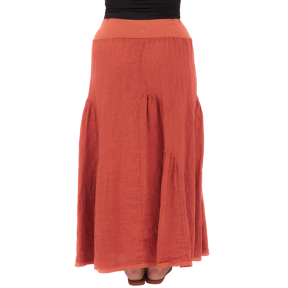 VERA MAY CHILLI ITALIAN LINEN SKIRT 6722