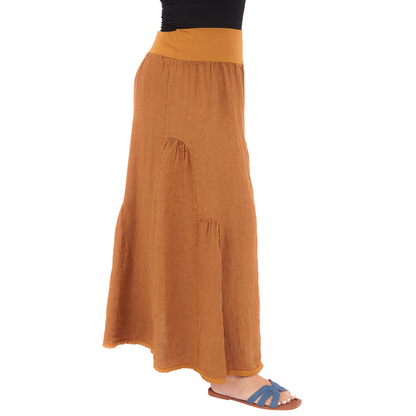 LINEN SKIRT ITALY (S)