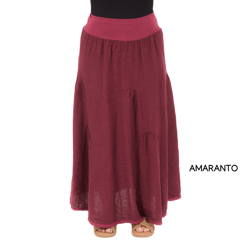 LINEN SKIRT ITALY (S)