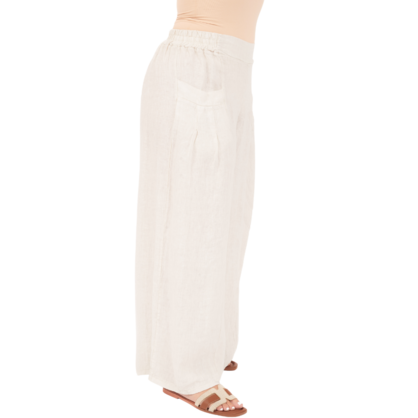 Vera May Italian Linen Sabbia Pant 6723