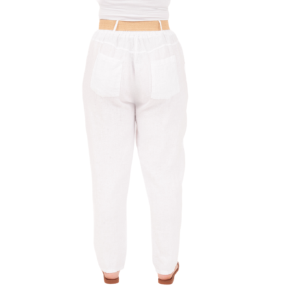 Vera May Italian Linen Bianco Pant 6724
