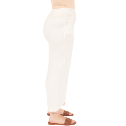 Vera May Italian Linen Latte Pant 6725