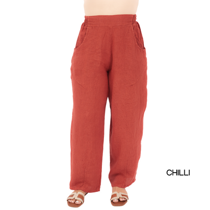 LINEN PANT ITALY (S)