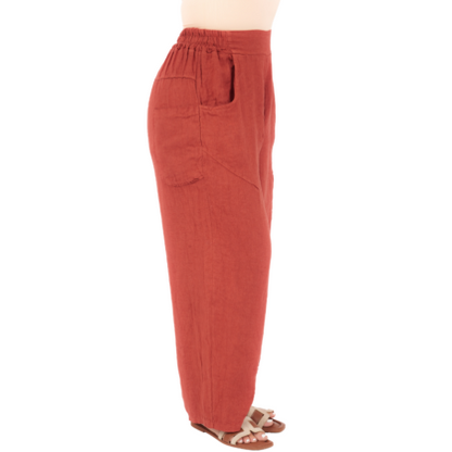 Vera May Italian Linen Chilli Pant 6726