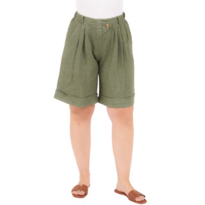 VERA MAY ITALIAN LINEN MILITARE SHORT 6728