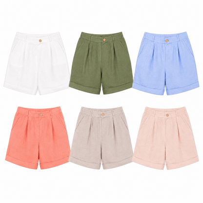 ITALIAN LINEN SHORTS (S)