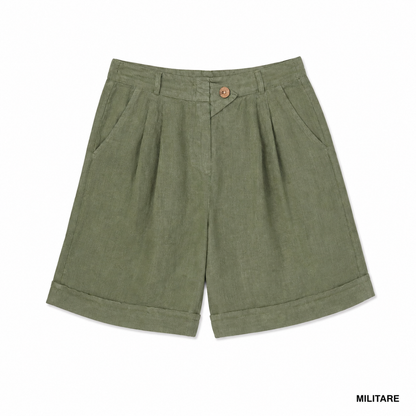 ITALIAN LINEN SHORTS (S)