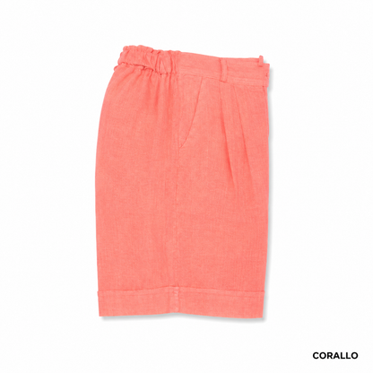 ITALIAN LINEN SHORTS (S)