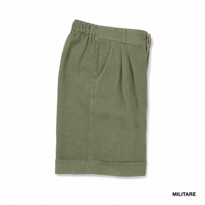 ITALIAN LINEN SHORTS (S)