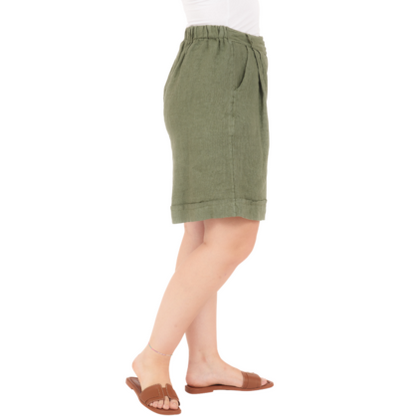 VERA MAY ITALIAN LINEN MILITARE SHORT 6728