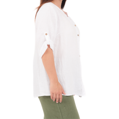6729 BIANCO LINEN TOP