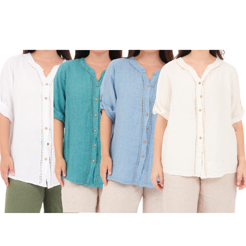 LINEN TOP ITALY (S)