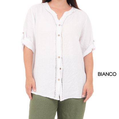 LINEN TOP ITALY (S)