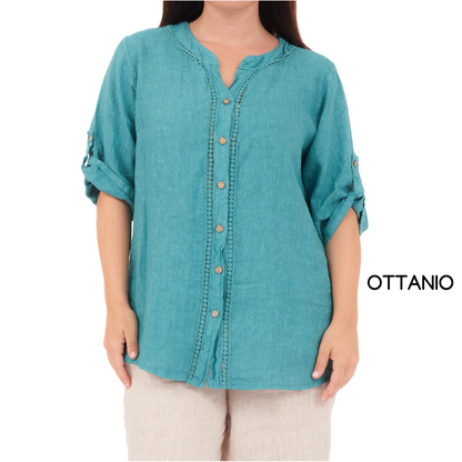 LINEN TOP ITALY (S)