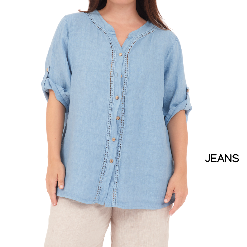 LINEN TOP ITALY (S)