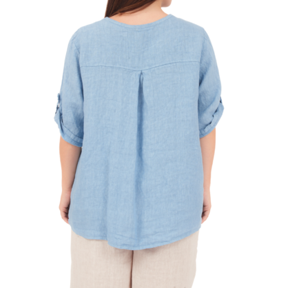 6729 JEANS LINEN TOP