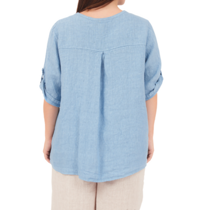 6729 JEANS LINEN TOP