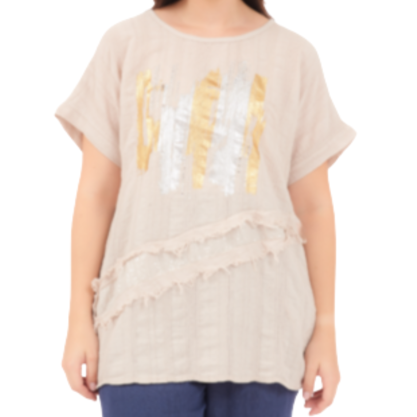 6731 NUDE ITALIAN COTTON TOP