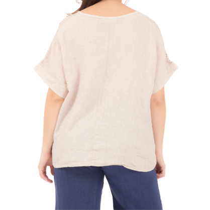 6737 NUDE ITALIAN COTTON TOP