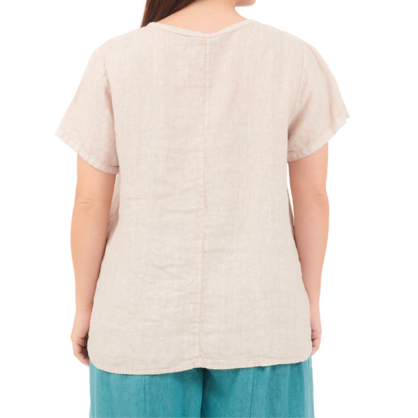 6744 NUDE ITALIAN COTTON TOP