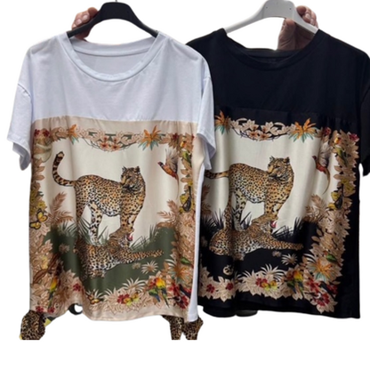 6761 BLACK ITALIAN COTTON TOP