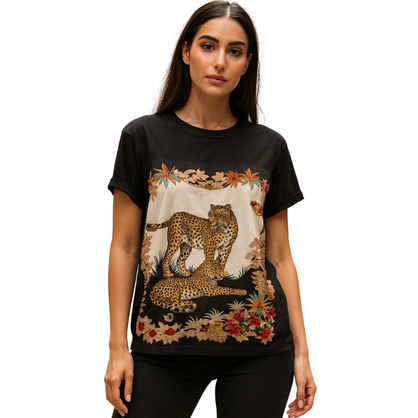 6761 BLACK ITALIAN COTTON TOP