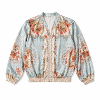 Vera May sage Italian silk jacket 6778C