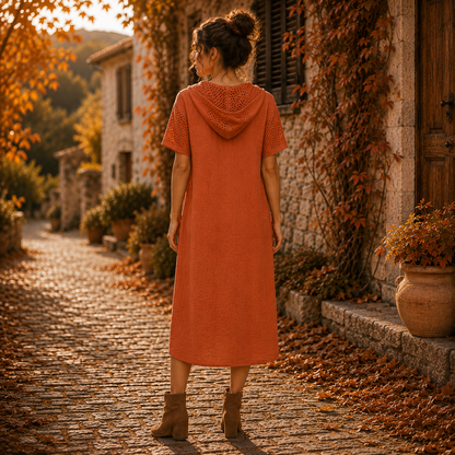 6785 Vera May Dress Hermes Rust
