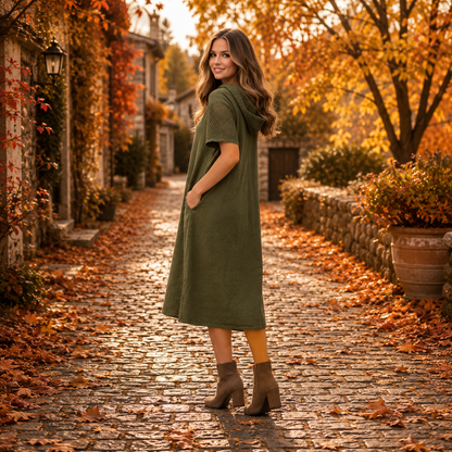 6785 Vera May Dress Militare Khaki Green